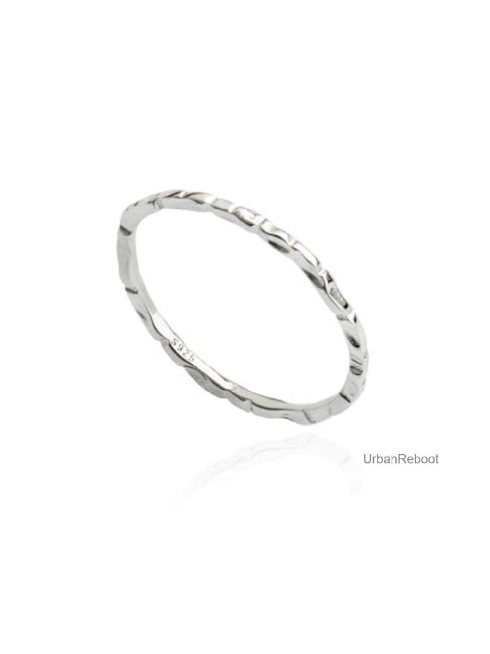 925 Sterling Silver Hammered Skinny Knuckle Stacking Rings Hypoallergenic